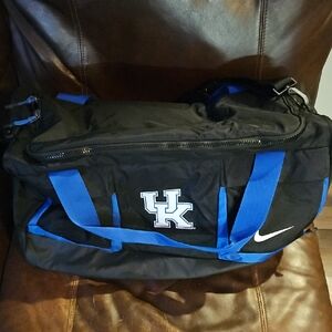 University Of Kentucky Nike Black and Blue Duffel Bag